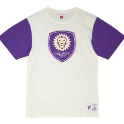 Men Mitchell & Ness T-Shirts & Tops-Color Blocked S/S Tee Orlando City Sc