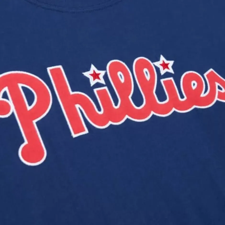 Men Mitchell & Ness T-Shirts & Tops-Color Blocked Ss Tee Philadelphia Phillies