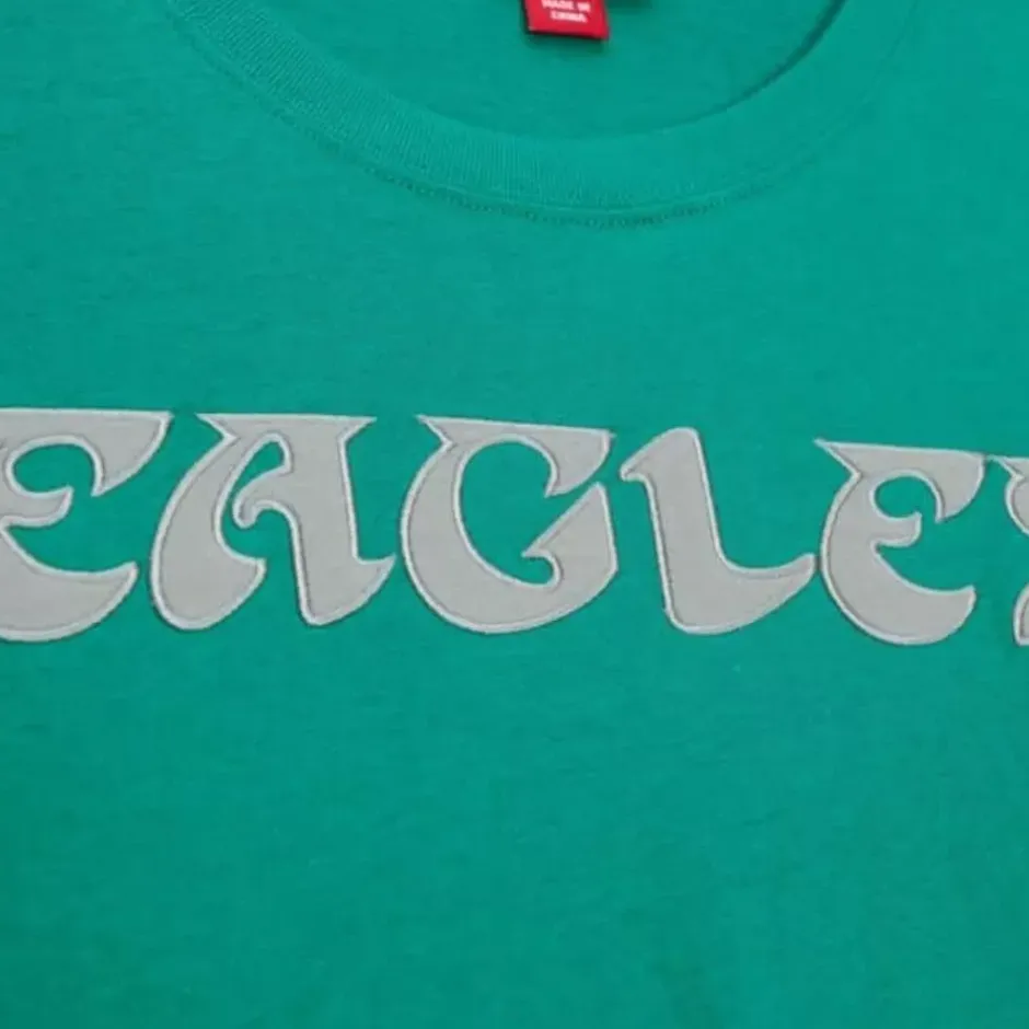 Men Mitchell & Ness T-Shirts & Tops-Color Blocked Ss Tee Philadelphia Eagles