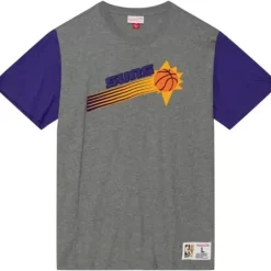 Men Mitchell & Ness T-Shirts & Tops-Color Blocked S/S Tee Phoenix Suns