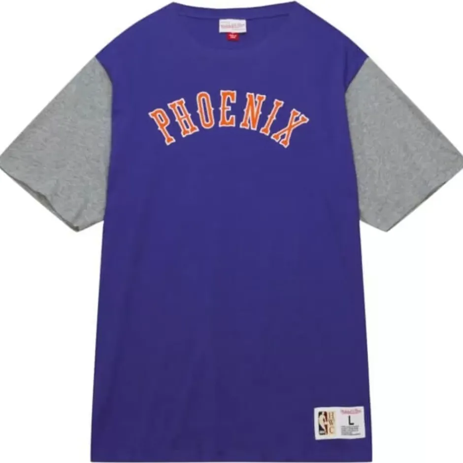 Men Mitchell & Ness T-Shirts & Tops-Color Blocked Ss Tee Phoenix Suns