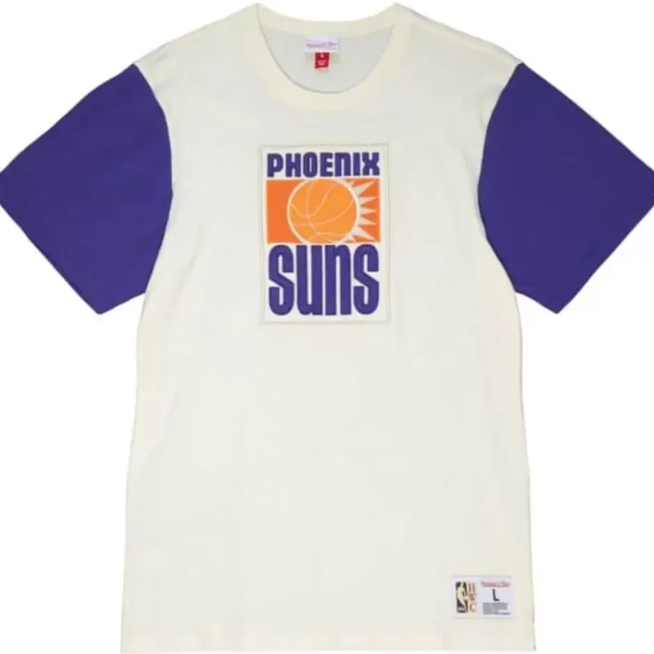 Men Mitchell & Ness T-Shirts & Tops-Color Blocked S/S Tee Phoenix Suns