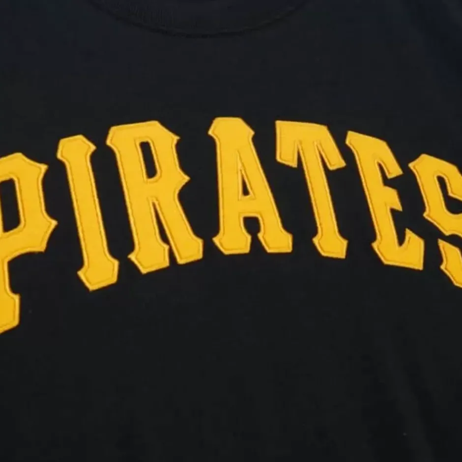 Men Mitchell & Ness T-Shirts & Tops-Color Blocked Ss Tee Pittsburgh Pirates