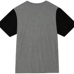 Men Mitchell & Ness T-Shirts & Tops-Color Blocked S/S Tee Pittsburgh Steelers