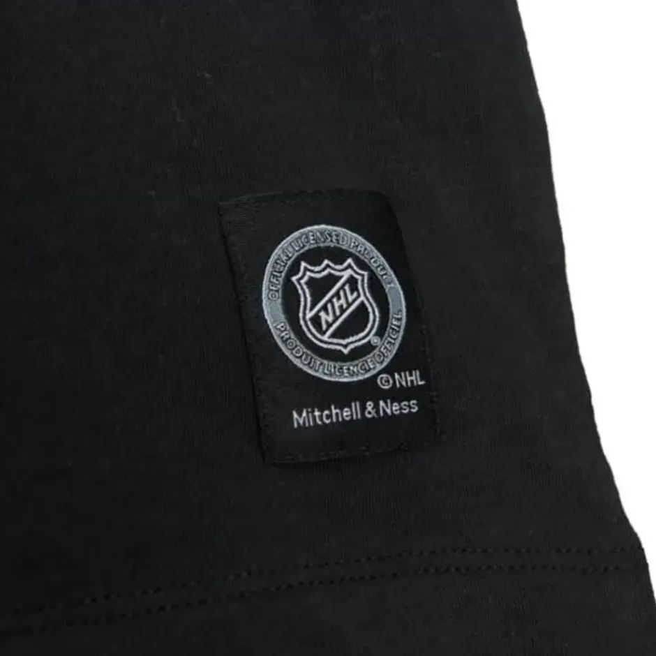 Men Mitchell & Ness T-Shirts & Tops-Color Blocked Ss Tee Pittsburgh Penguins