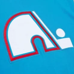 Men Mitchell & Ness T-Shirts & Tops-Color Blocked Ss Tee Quebec Nordiques