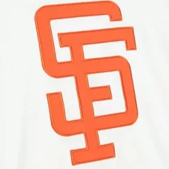 Men Mitchell & Ness T-Shirts & Tops-Color Blocked S/S Tee San Francisco Giants