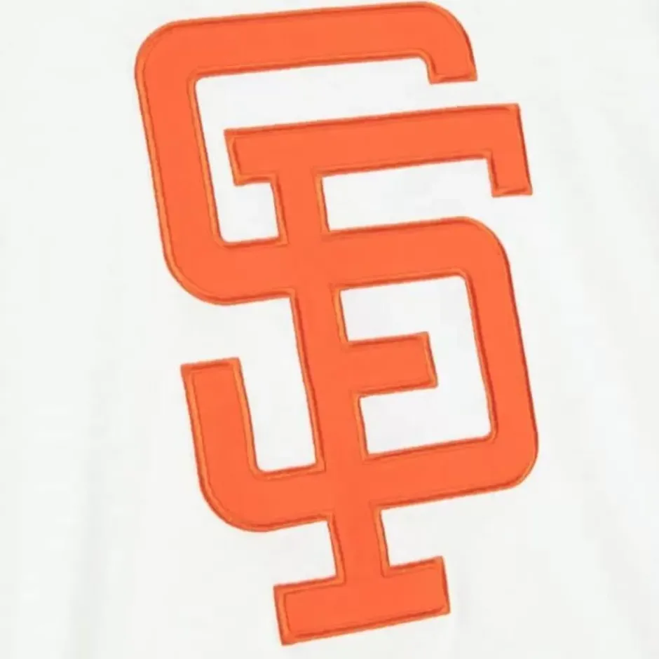 Men Mitchell & Ness T-Shirts & Tops-Color Blocked S/S Tee San Francisco Giants