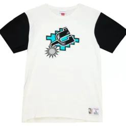 Men Mitchell & Ness T-Shirts & Tops-Color Blocked S/S Tee San Antonio Spurs