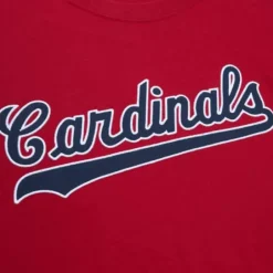 Men Mitchell & Ness T-Shirts & Tops-Color Blocked Ss Tee St. Louis Cardinals
