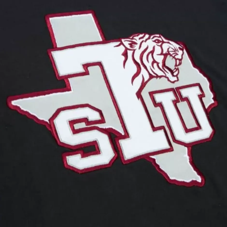Men Mitchell & Ness T-Shirts & Tops-Color Blocked Ss Tee Texas Southern University