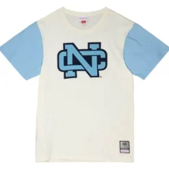 Men Mitchell & Ness T-Shirts & Tops-Color Blocked S/S Tee University Of North Carolina
