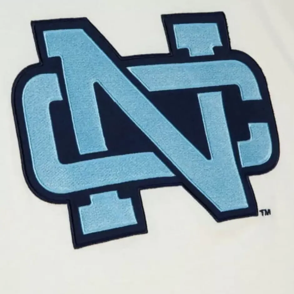 Men Mitchell & Ness T-Shirts & Tops-Color Blocked S/S Tee University Of North Carolina
