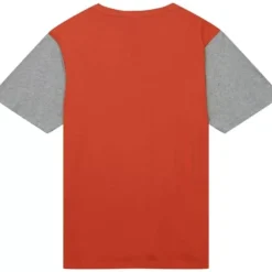 Men Mitchell & Ness T-Shirts & Tops-Color Blocked Ss Tee University Of Texas At Austin