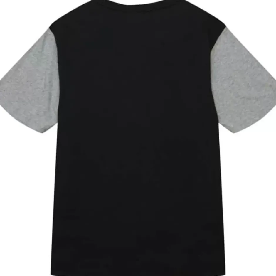 Men Mitchell & Ness T-Shirts & Tops-Color Blocked Ss Tee Vegas Golden Knights