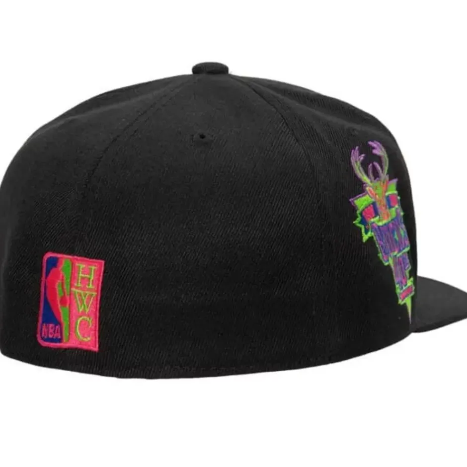 Mitchell & Ness Fitted-Color Bomb Fitted Hwc Milwaukee Bucks