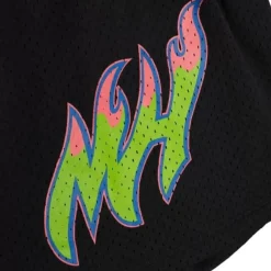 Men Mitchell & Ness Shorts-Color Bomb Shorts Miami Heat