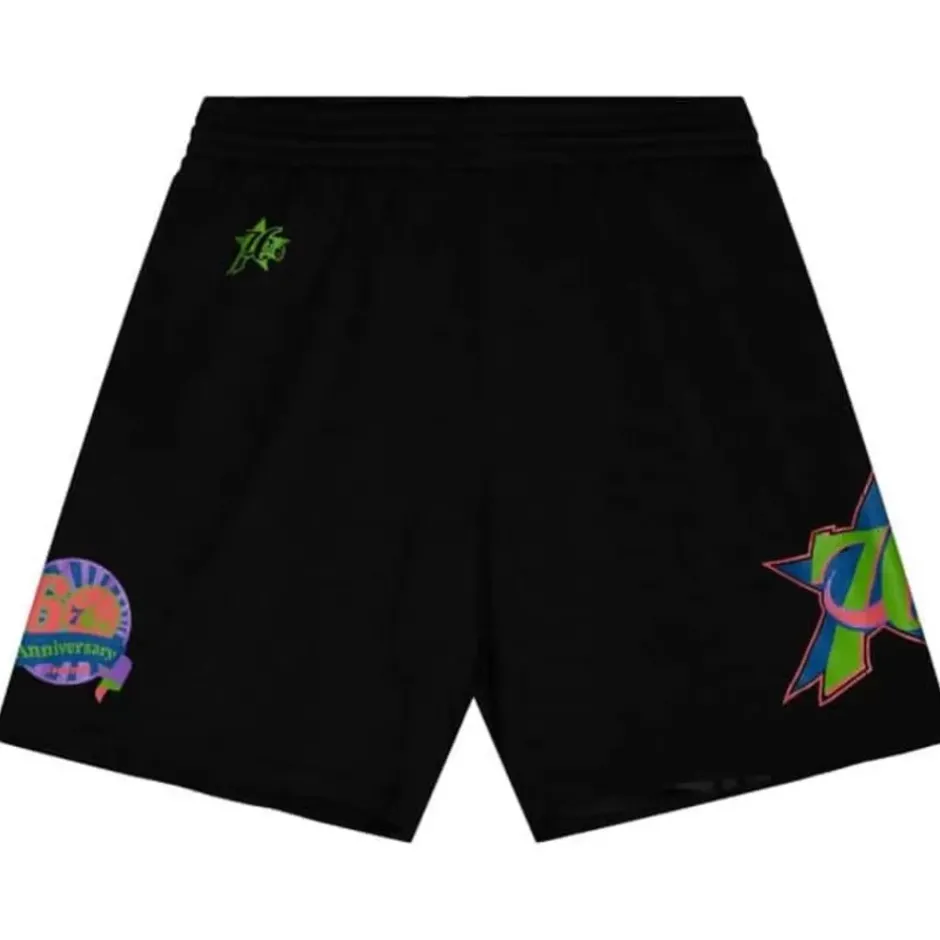Men Mitchell & Ness Shorts-Color Bomb Shorts Philadelphia 76Ers