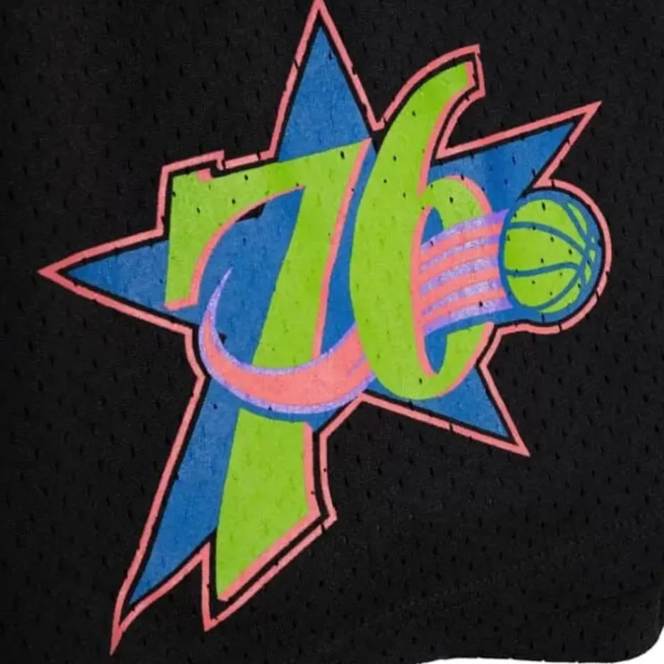 Men Mitchell & Ness Shorts-Color Bomb Shorts Philadelphia 76Ers