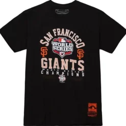 Men Mitchell & Ness T-Shirts & Tops-Commissioner Tee San Francisco Giants