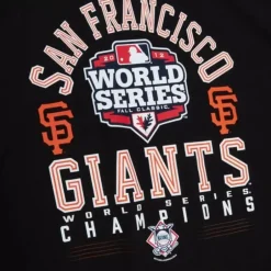 Men Mitchell & Ness T-Shirts & Tops-Commissioner Tee San Francisco Giants