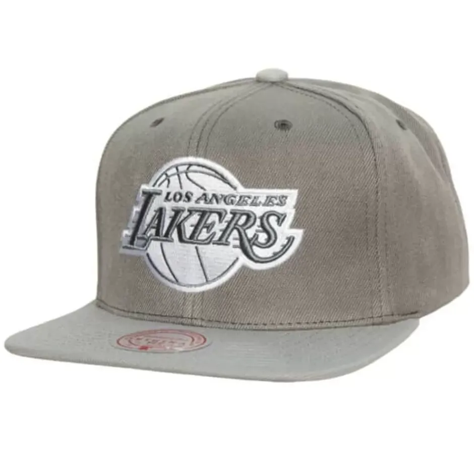 Mitchell & Ness Snapback-Cool Grey Snapback Los Angeles Lakers