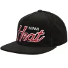 Mitchell & Ness Snapback-Cord Script Snapback Hwc Miami Heat
