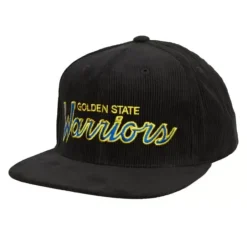 Mitchell & Ness Snapback-Cord Script Snapback Hwc Golden State Warriors