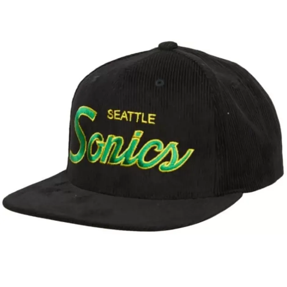 Mitchell & Ness Snapback-Cord Script Snapback Hwc Seattle Supersonics