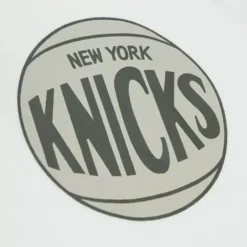Men Mitchell & Ness Hoodies & Sweatshirts-Cream Hoodie New York Knicks