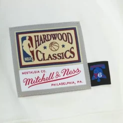 Men Mitchell & Ness Hoodies & Sweatshirts-Cream Hoodie Philadelphia 76Ers
