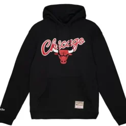 Men Mitchell & Ness Hoodies & Sweatshirts-Cream Hoody Chicago Bulls