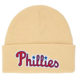 Mitchell & Ness Knit-Cream Knit Coop Philadelphia Phillies
