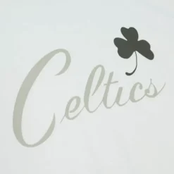 Men Mitchell & Ness T-Shirts & Tops-Cream Ss Tee Boston Celtics