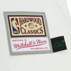Men Mitchell & Ness T-Shirts & Tops-Cream Ss Tee Boston Celtics