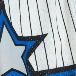 Men Mitchell & Ness Shorts-Cream Swingman Shorts Orlando Magic 1993