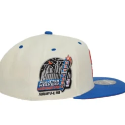 Mitchell & Ness Fitted-Cream Team Fitted Hwc Hat New York Knicks