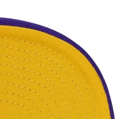 Mitchell & Ness Fitted-Cream Team Fitted Hwc Hat Los Angeles Lakers