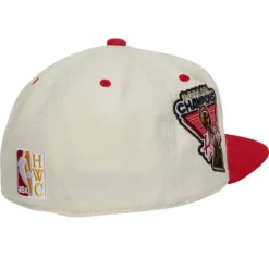 Mitchell & Ness Fitted-Cream Team Fitted Hwc Hat Miami Heat