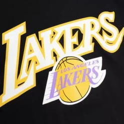 Men Mitchell & Ness T-Shirts & Tops-Cream Tee Los Angeles Lakers
