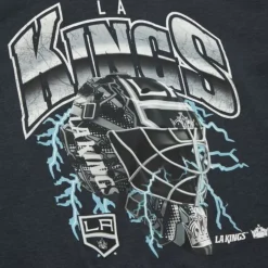 Men Mitchell & Ness T-Shirts & Tops-Crease Lightning Tee Los Angeles Kings