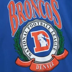 Men Mitchell & Ness Hoodies & Sweatshirts-Crest Crew Denver Broncos