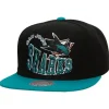 Mitchell & Ness Snapback-Crooked Path Snapback San Jose Sharks