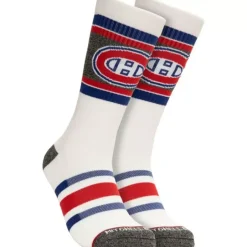 Woman Mitchell & Ness Accessories-Cross Bar Crew Socks Montreal Canadiens