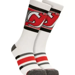 Woman Mitchell & Ness Accessories-Cross Bar Crew Socks New Jersey Devils