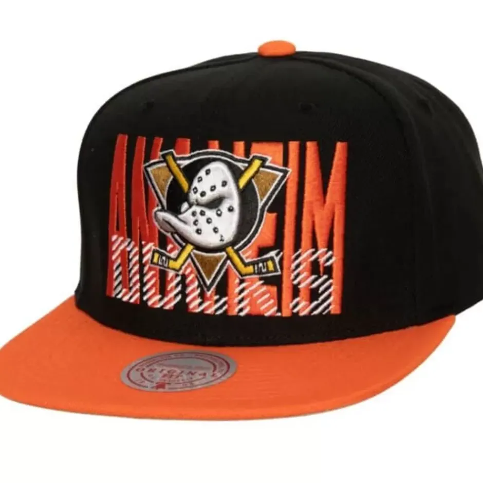 Mitchell & Ness Snapback-Cross Check Snapback Anaheim Ducks