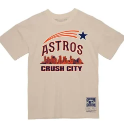 Men Mitchell & Ness T-Shirts & Tops-Crush City Tee Houston Astros
