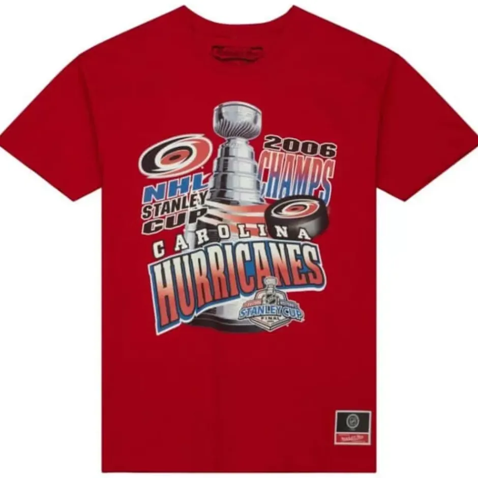 Men Mitchell & Ness T-Shirts & Tops-Cup Chase Tee Carolina Hurricanes