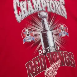 Men Mitchell & Ness T-Shirts & Tops-Cup Chase Tee Detroit Red Wings
