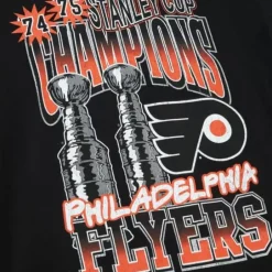 Men Mitchell & Ness T-Shirts & Tops-Cup Chase Tee Philadelphia Flyers